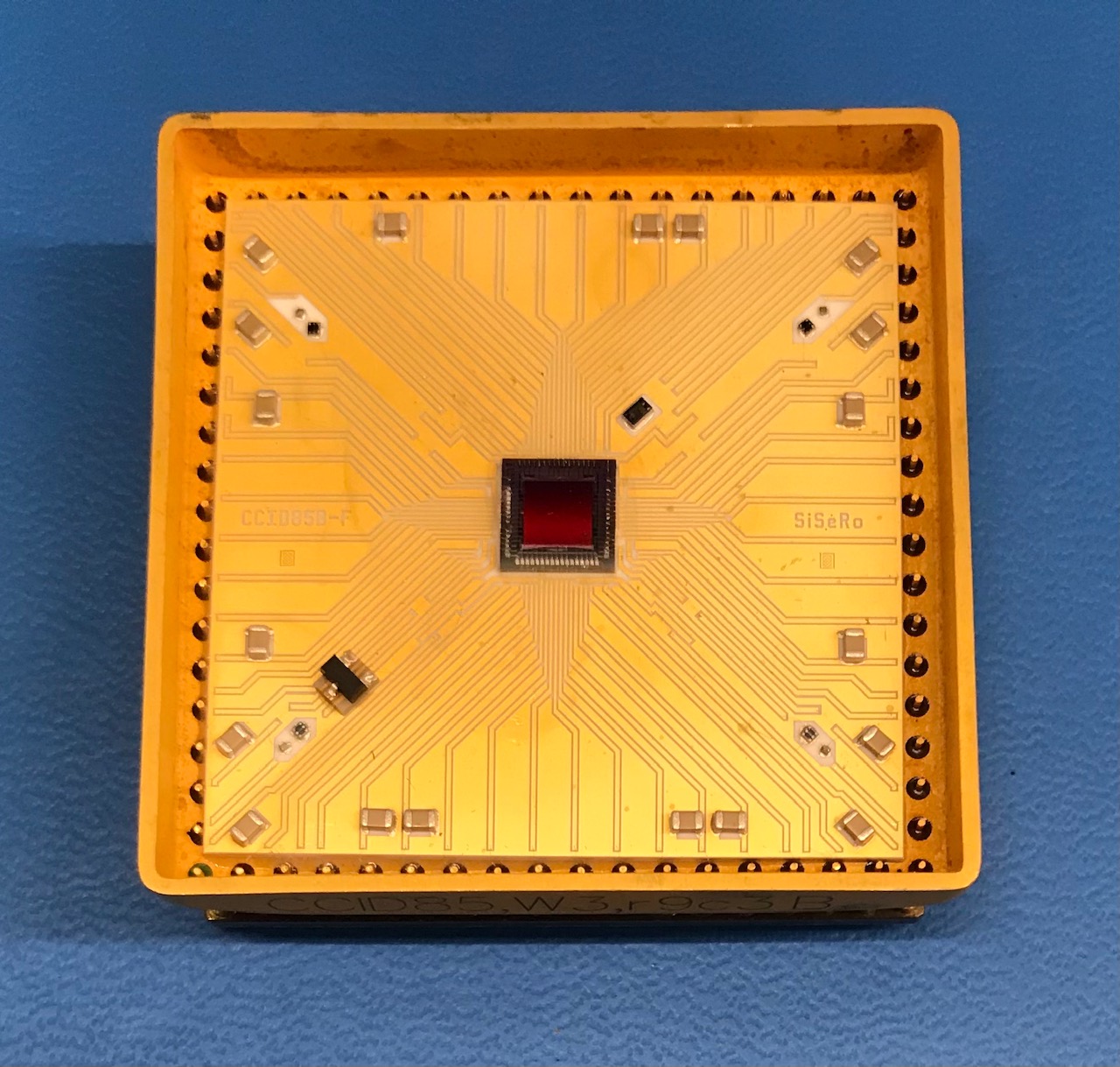 A prototype SiSeRO device in its package. (Credit: Tanmoy Chattopadhyay)