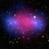 The Bullet Cluster. (Credit: NASA, ESA, CXC, M. Bradac (University of California, Santa Barbara), and S. Allen (Stanford University).)