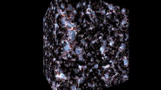 A simulation of the period of reionization, when the Universe became transparent to light and let the cosmic microwave background escape. (Visualization: Ralf Kaehler, Marvelo Alvarez, Tom Abel Simulation: Marvelo Alvarez, Tom Abel.) A simulation of the period of reionization, when the Universe became transparent to light and let the cosmic microwave background escape. (Visualization: Ralf Kaehler, Marvelo Alvarez, Tom Abel Simulation: Marvelo Alvarez, Tom Abel.)